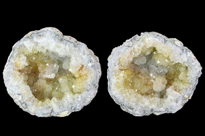 Keokuk Quartz Geode Pair - Iowa #91394